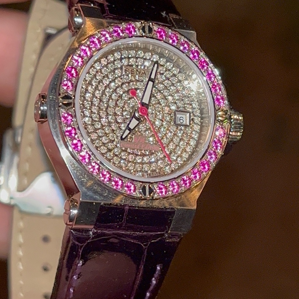 Ladies Renato Beauty Petite Ltd Ed Sapphire & Diamond Watch 15 pcs made